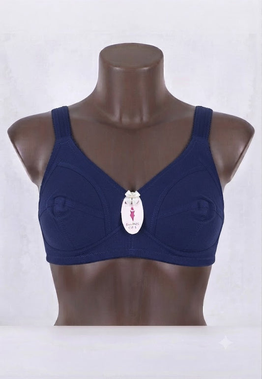 Premium Cotton Bra For Daily Wear -Support Bra – Breathable Fabric with Elastic Straps (Multiple Colors)
