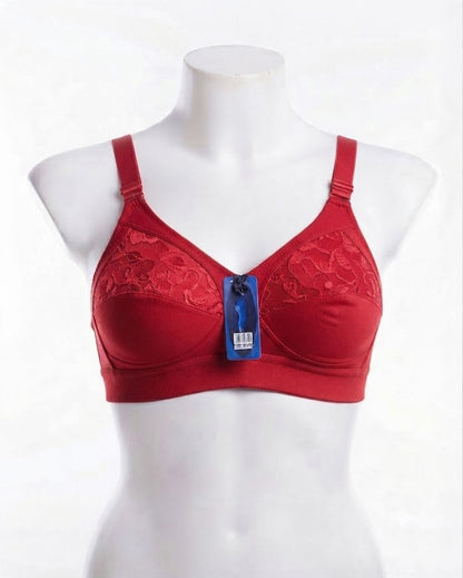 Premium Floral Lace Full-Coverage Capri  Bra - (Available in 4 Multi-Colors)