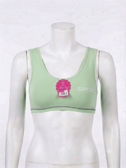 Biddies Style Sports Bra for Teenagers – Soft Cotton Blend,