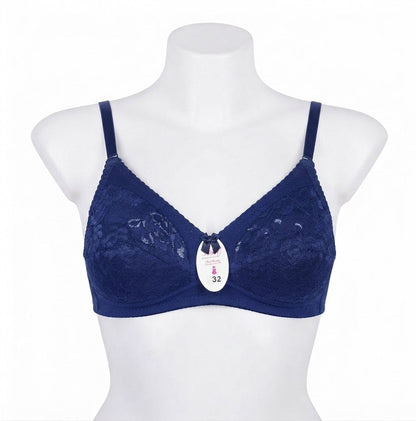 Premium Lace Everyday Bra – Elegant Support for Daily Wear, 4-Color Collection