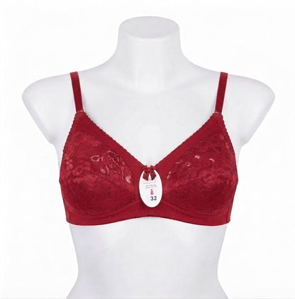 Premium Lace Everyday Bra – Elegant Support for Daily Wear, 4-Color Collection
