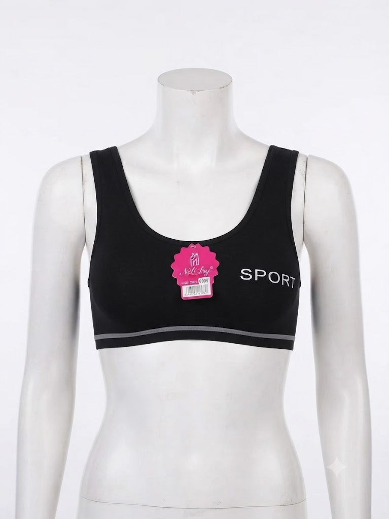 Biddies Style Sports Bra for Teenagers – Soft Cotton Blend,