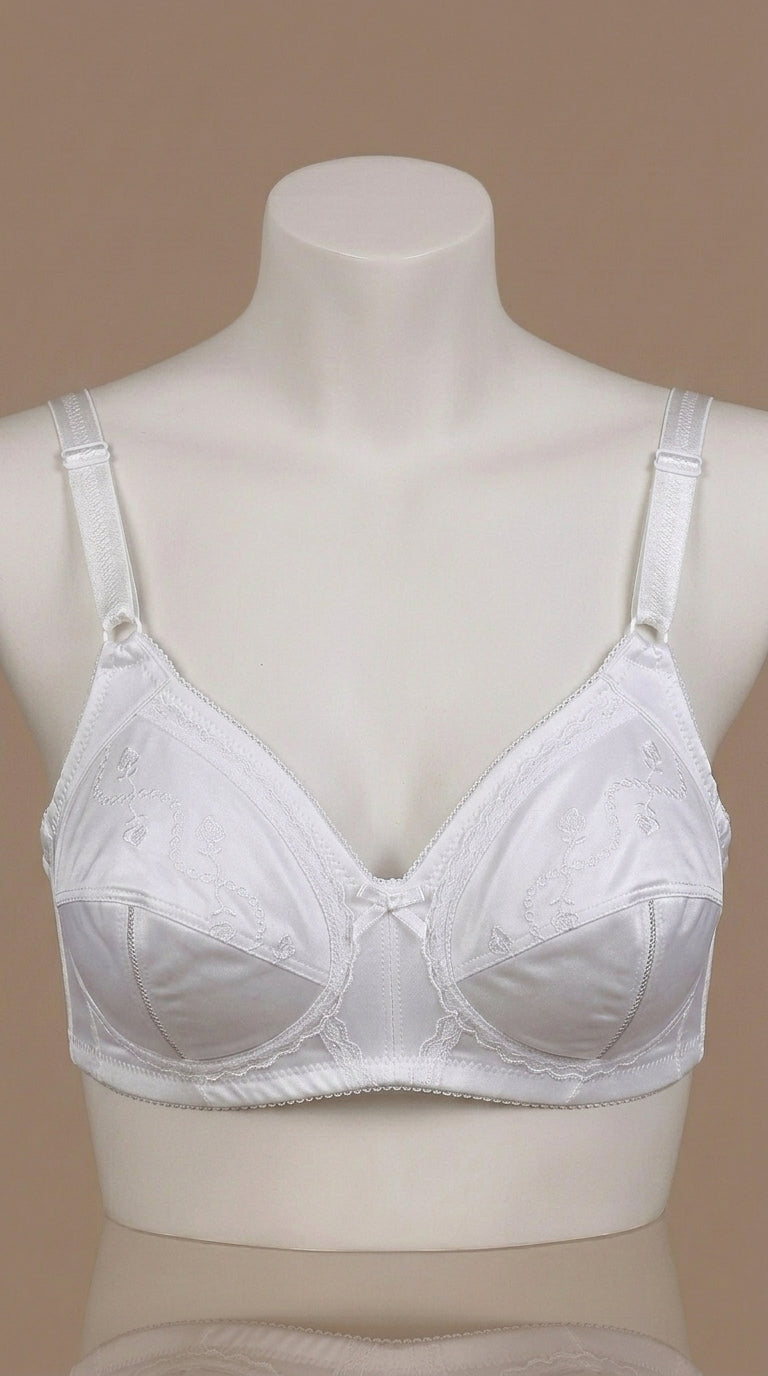 Premium Embroidered Everyday Comfort Bra - Available in Multiple Colors