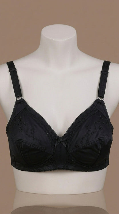 Premium Embroidered Everyday Comfort Bra - Available in Multiple Colors