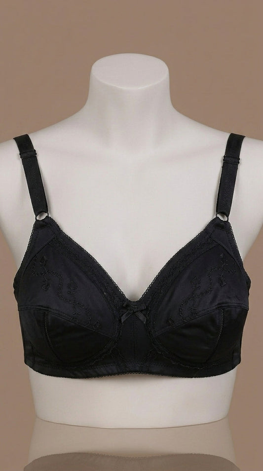 Premium Embroidered Everyday Comfort Bra - Available in Multiple Colors