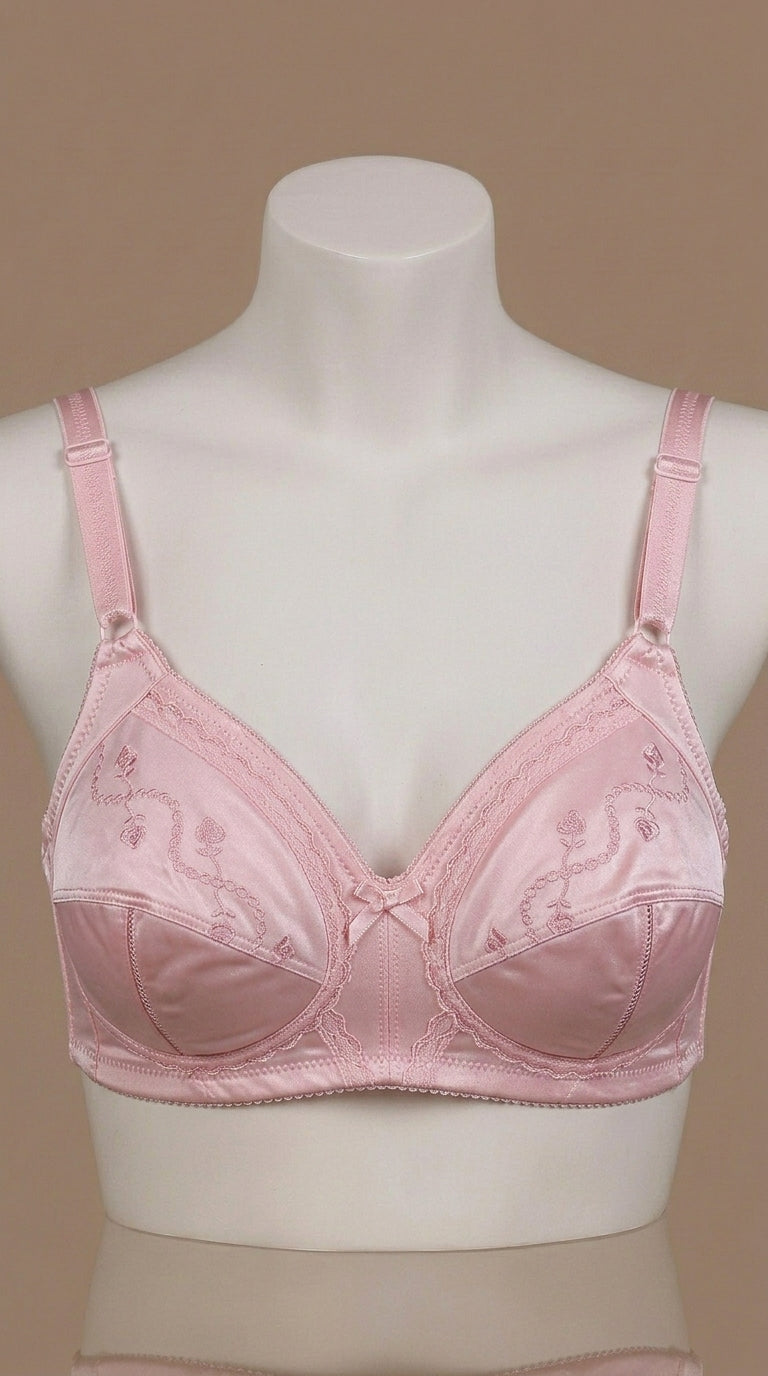 Premium Embroidered Everyday Comfort Bra - Available in Multiple Colors