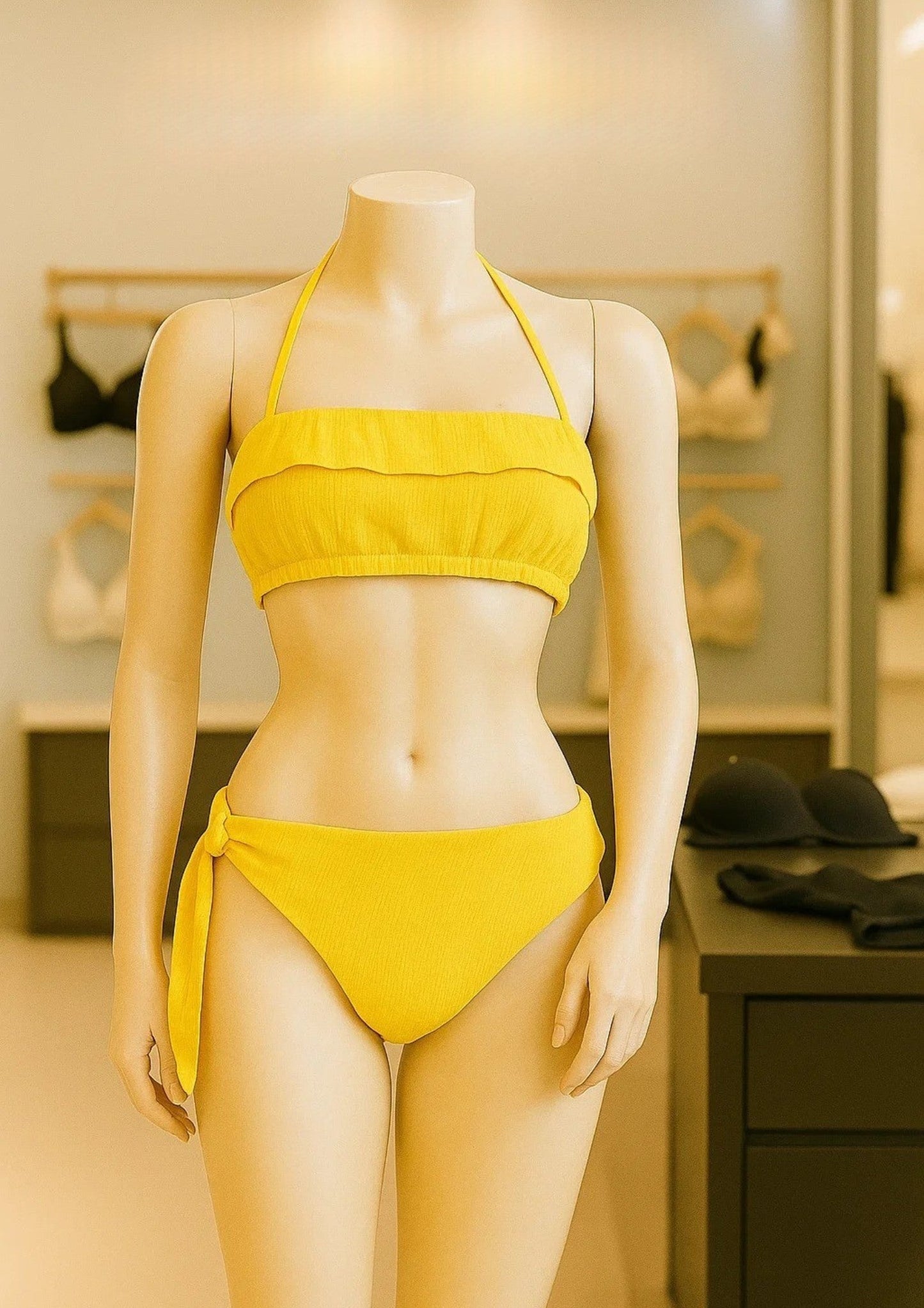 Premium Ruffled 2-Piece Bikini Set – High-Stretch Swimwear & Beach Lounge Wear
