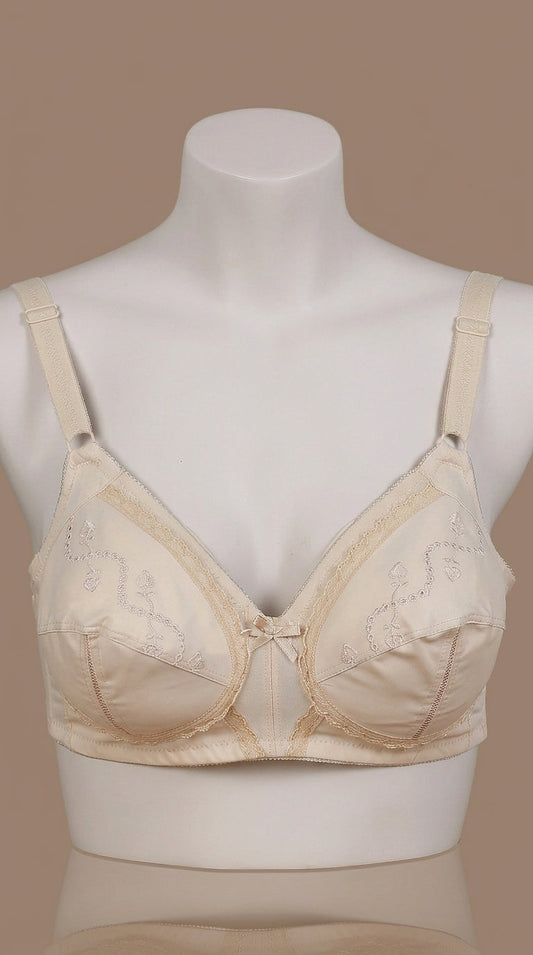 Premium Embroidered Everyday Comfort Bra - Available in Multiple Colors