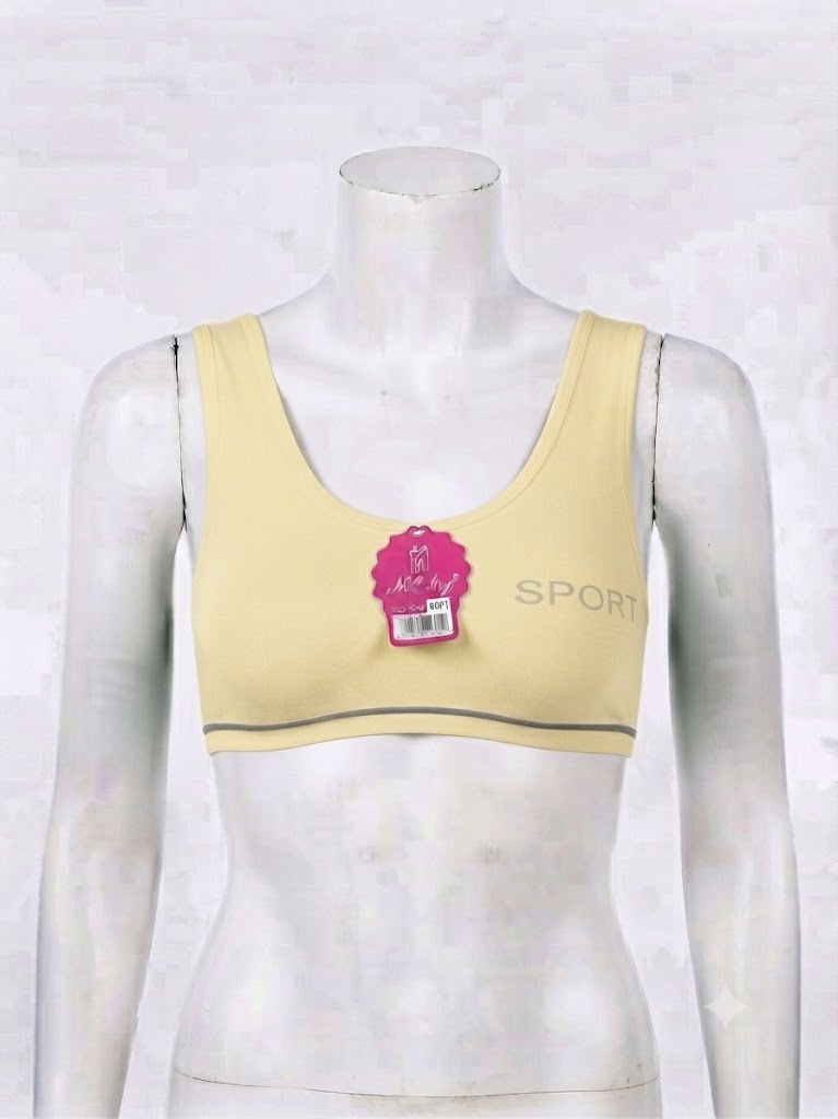 Biddies Style Sports Bra for Teenagers – Soft Cotton Blend,