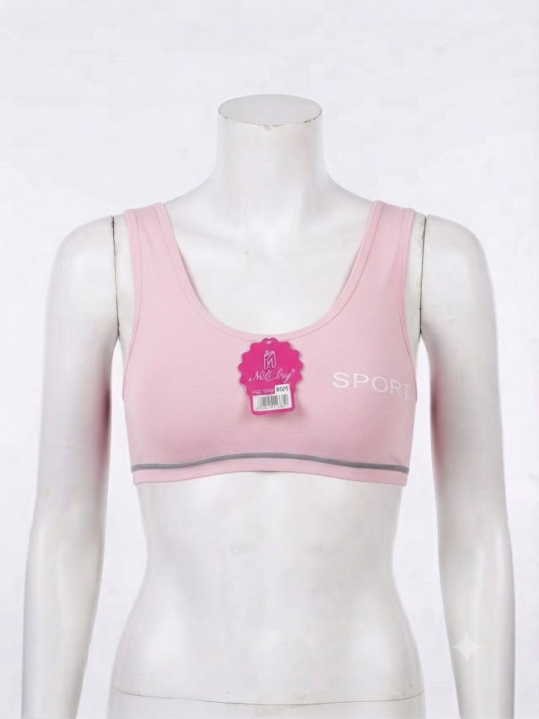 Biddies Style Sports Bra for Teenagers – Soft Cotton Blend,