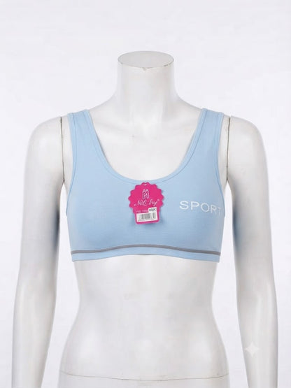 Biddies Style Sports Bra for Teenagers – Soft Cotton Blend,