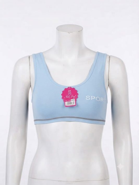 Biddies Style Sports Bra for Teenagers – Soft Cotton Blend,