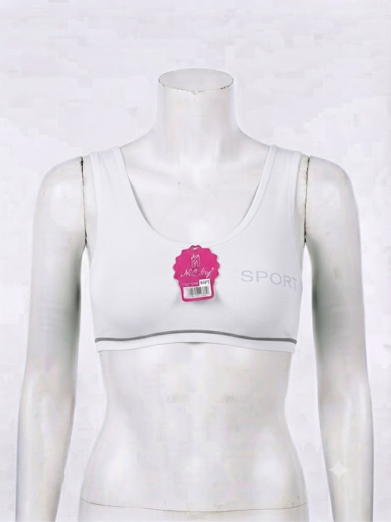 Biddies Style Sports Bra for Teenagers – Soft Cotton Blend,